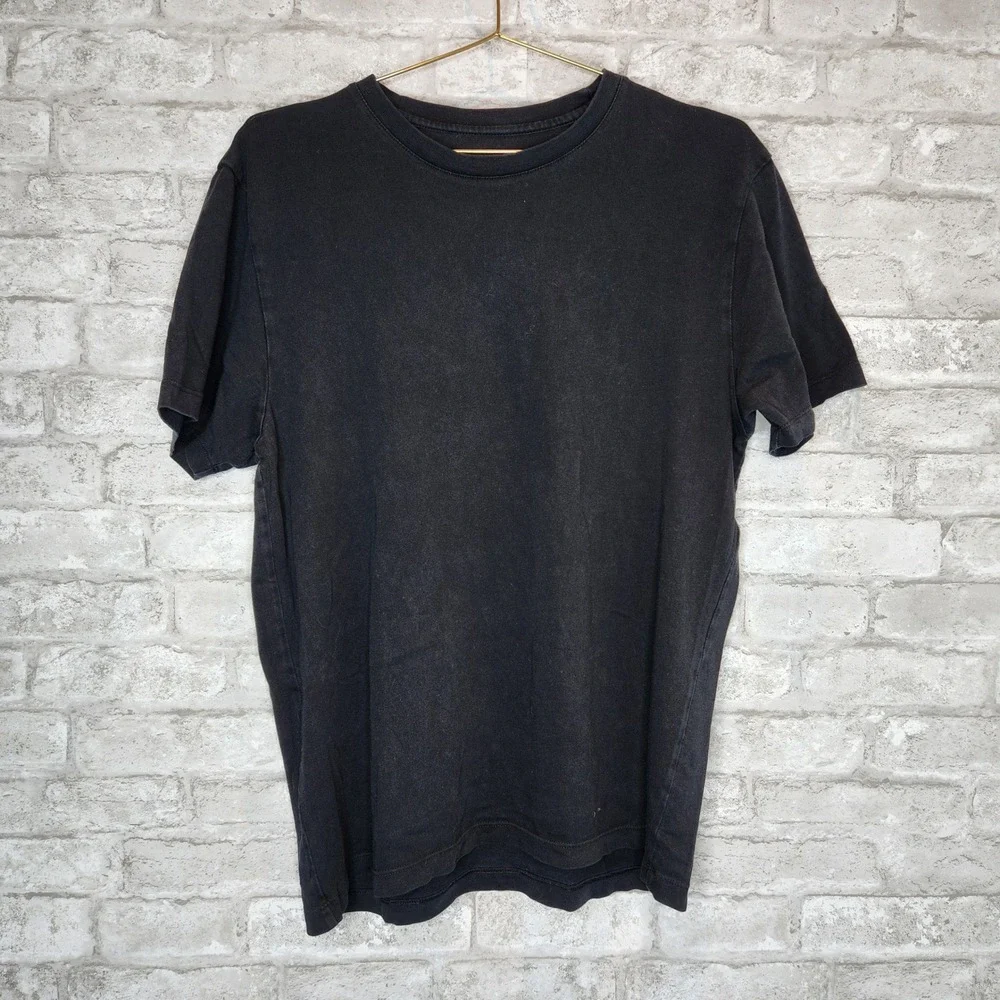 Banana Republic‎ T-Shirt Premium Black Pima Cotton Classic Crewneck Medium